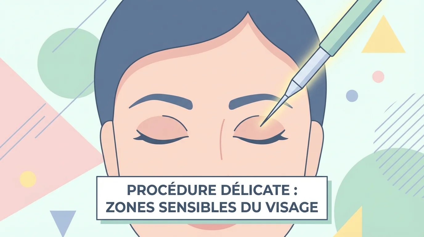 Illustration d'un tatouage sur la paupière : vue rapprochée d'un visage aux yeux fermés